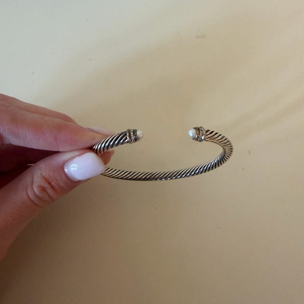 David Yurman Pearl Cable Bracelet